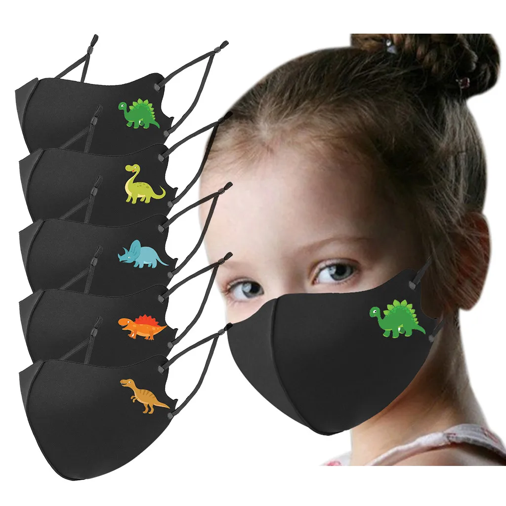  5 шт. в партии модная одежда с принтом динозавра уход за кожей лица маска Моющиеся