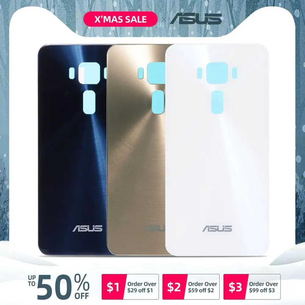 Задняя крышка для Asus ZenFone 3 LITE ZE520KL Z017D Z017DA Z017DB на батарею черный белый золотой