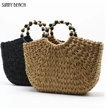 

New Summer Handmade Bags Women Popular Weaving Ladies Straw Bag Wrapped Beach Bag shaped Bag