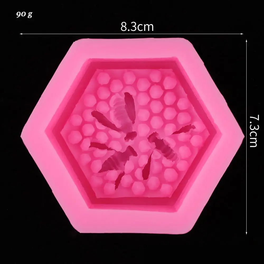 1 шт. форма для торта 3D пчелиная сотовая силиконовая форма для мыла Свеча изделия из смолы форма для Мусса жаропрочная посуда для фондан украшения торта инструменты