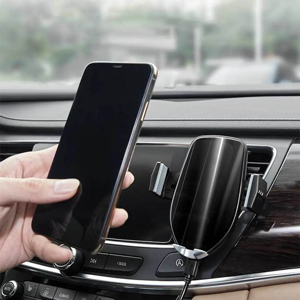 

New 360 Degree Rotating Air Outlet Car Bracket Super Running Smart Shrink Phone Bracket Black Aurora Blue Gray