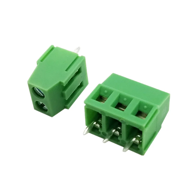 Screw Terminal Block 10Pcs KF128-2Pin/3Pin 2.54 / 3.5 / 3.81 5.0 7.5mm Spacing Terminal Block Splice Terminal Screw Type PCB Screw