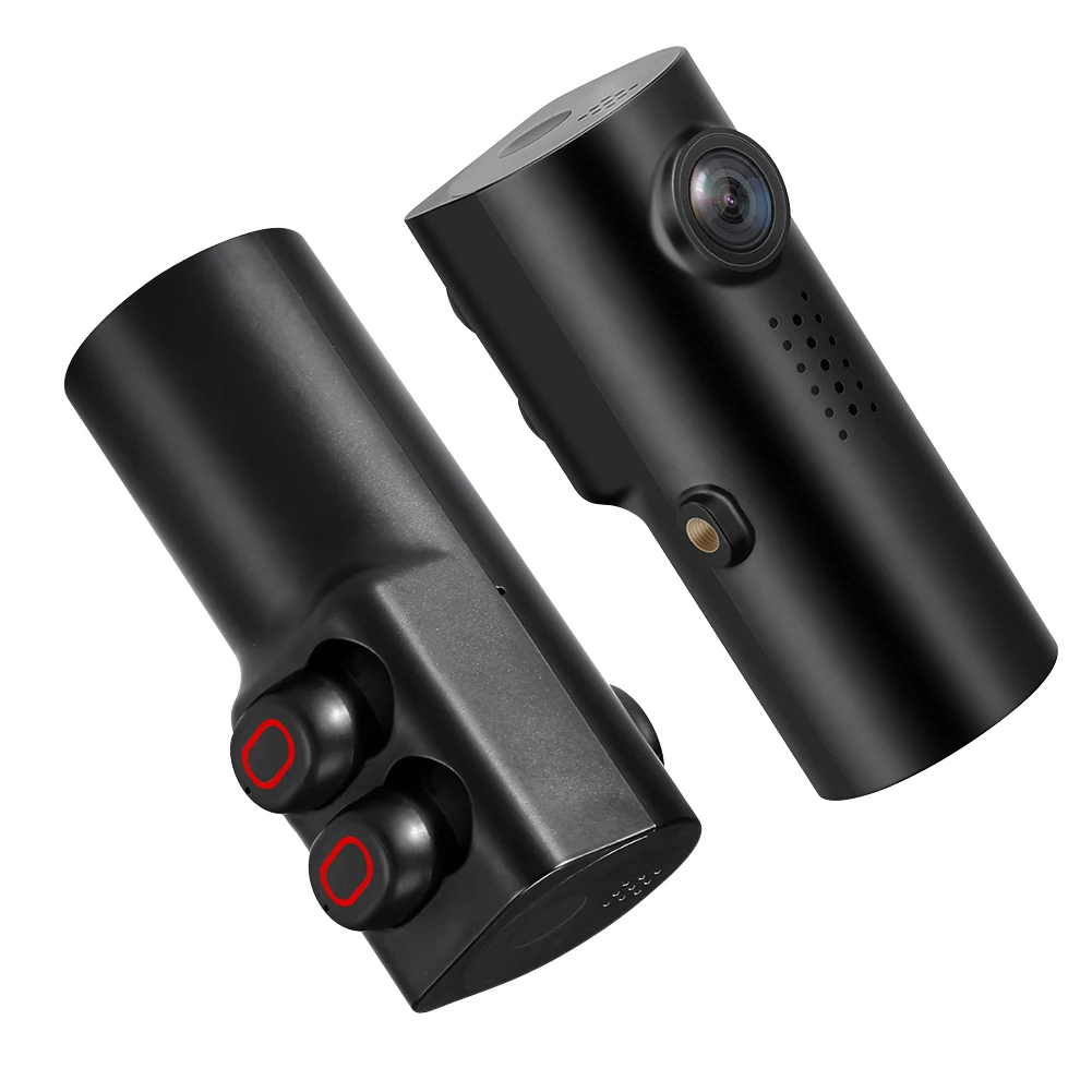 Full HD 1080P WiFi Автомобильный видеорегистратор Камера Dashcam с TWS Bluetooth беспроводные