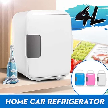 

4L Car Refrigerator Electric Portable Mini Fridge Cooling Heating Freezer 12V/220V Compressor for Car Home Office Picnic -5~65