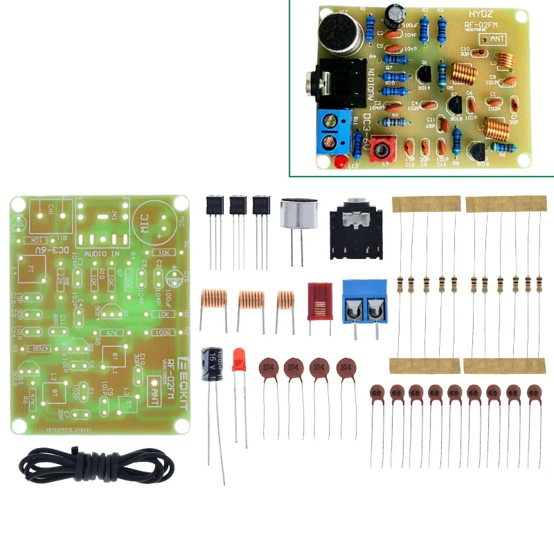 88-108 MHz TZT FM Frequenz Modulation Drahtlose Mikrofon Modul DIY Kits Sender Bord Teile DC 3-6 V FM Sender Modul – Detail 5