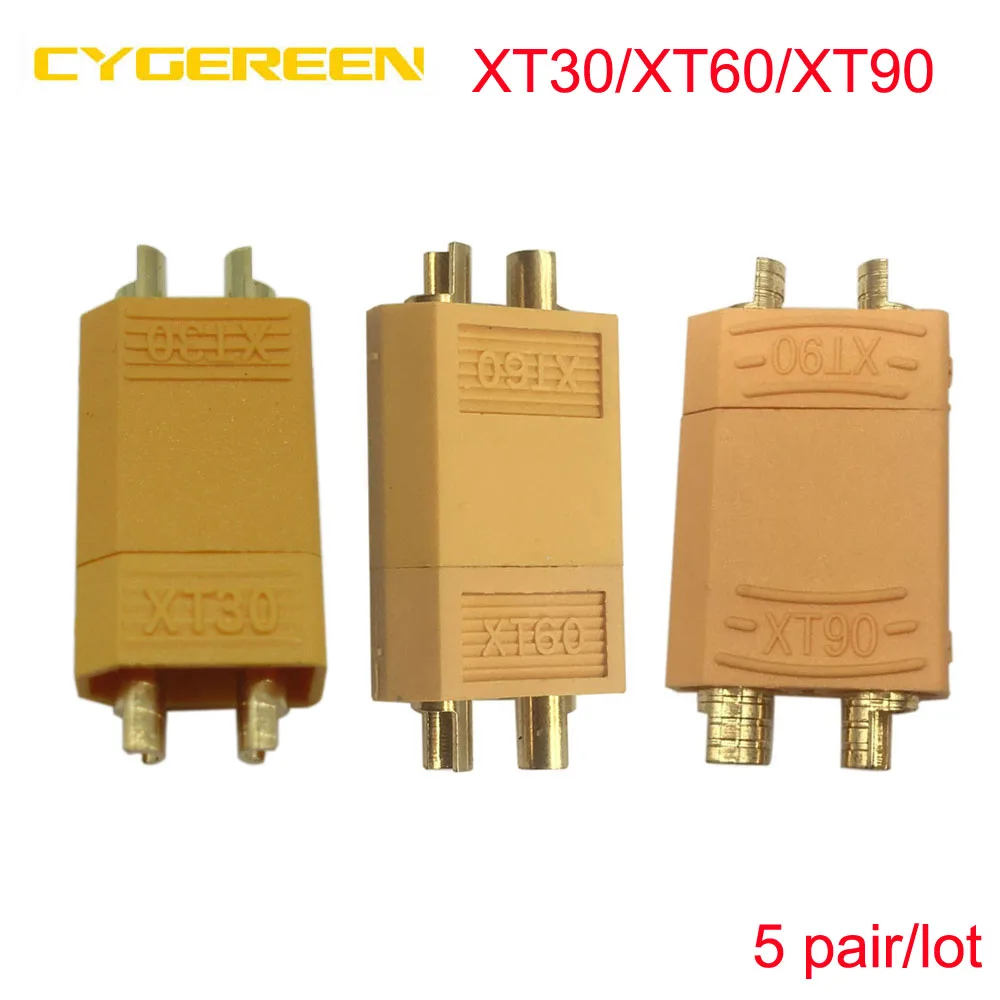 5 пара/лот XT90 XT 90 Позолоченные банановые вилки XT60 60 мужские и женские XT30 30 для