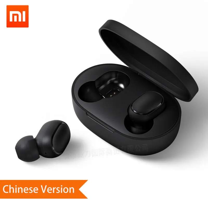 CN Redmi Airdots. Xiaomi Redmi Airdots наушники Bluetooth 5,0 Беспроводная гарнитура с шумоподавлением с микрофоном ушные крючки Наушники управление AI - Цвет: CN Redmi Airdots.