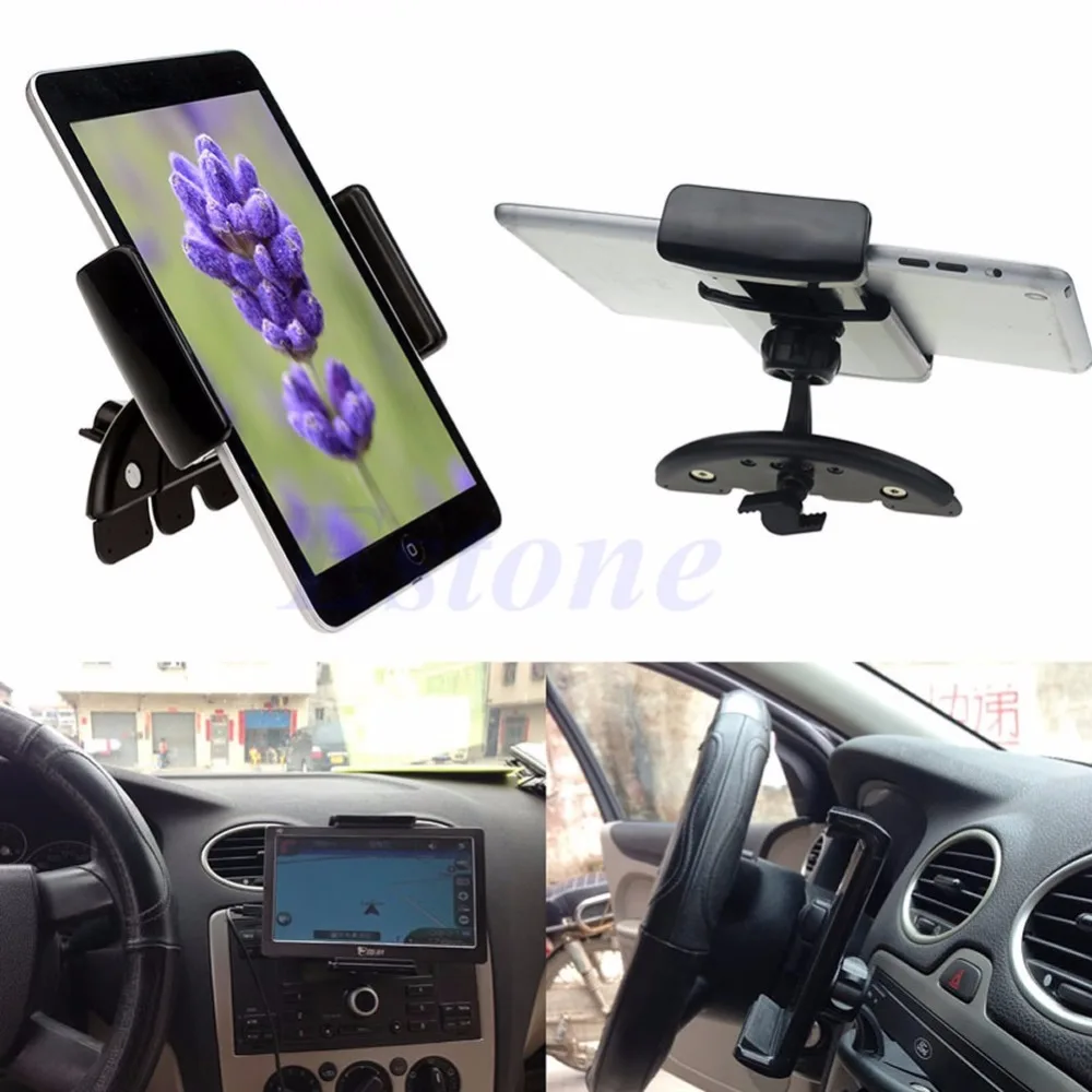 For GPS Tablet iPad Mini 7'' iPhone 6 Adjustable Car CD Slot Mount Holder Stand 1Pcs