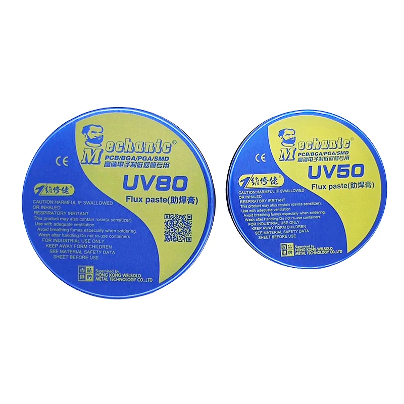 MECHANIC UV80 UV50 Paste Flux No-clean Soldering Tin BGA Solder Flux Electric Soldering Iron Welding Fluxes For PCB/BGA/PGA/SMD relife rl 420 uv flux paste soldering paste flux bga smd pga pcb repair flux soldering tin welding strong activity flux paste