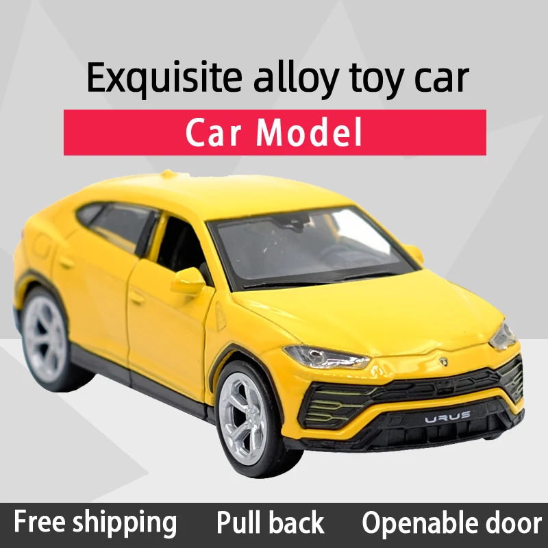 Модель автомобиля WELLY 1:36 Urus Super SUV из сплава игрушка с откидной спинкой подарок для