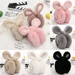 Lovely Women Winter Headband Thermal Earmuffs Ear Warmer Ear Muffs Cute Rabbit Ear