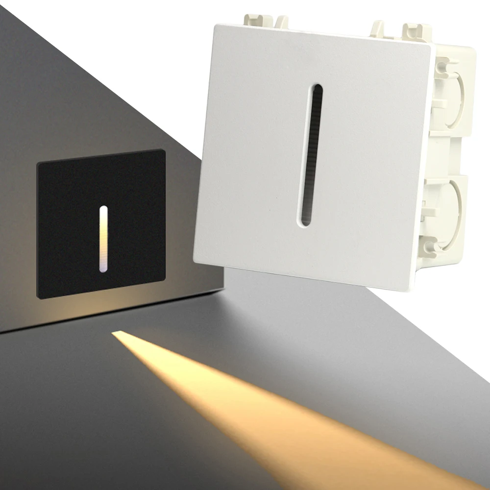 

Led Stair Lights Wall Light AC110V 220V Recessed Footlight Corridor Aisle Corridor Corner Lamp