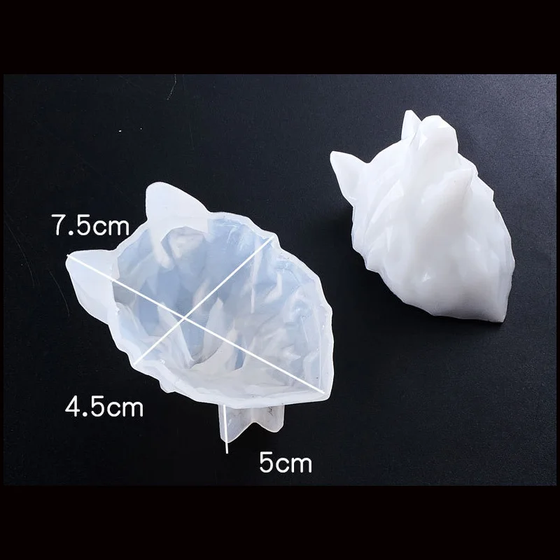 Popular1PC Lion Wolf Head Heart Rabbit Shape Silicone Cake Mold DIY Chocolate Baking Utensil Cake Decoration Plaster Mold