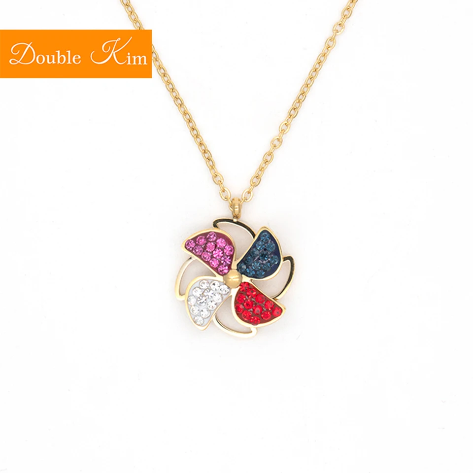 Ожерелье с подвеской в виде вращающейся ветряной мельницы ожерелье из