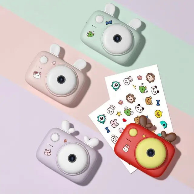 New Children's Photography Toy Mini Rabbit Ear Solid Color SLR Camera Baby Toy Christmas Birthday Gift Toy 2