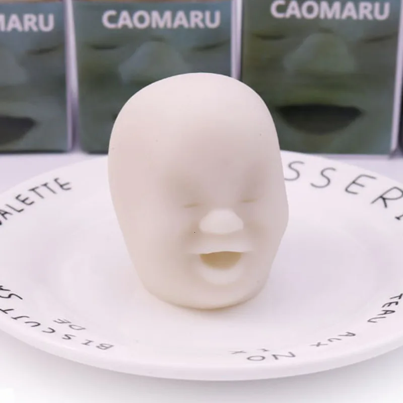 Rice white call Мягкие шарики для лица человека, игрушки, различные игрушки для лица, волнистый шар из смолы, расслабляющая кукла, забавные гаджеты, игрушка для снятия стресса для взрослых - Цвет: Rice white call