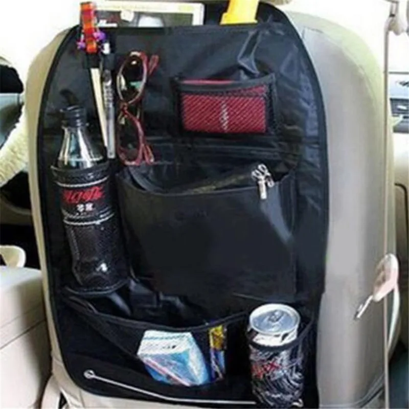 Huihom Car Seat Back iPad Tablet Toy Snack Storage Bag For Kids Car Organizer Automobile Interior Stowing Tidying Accessories