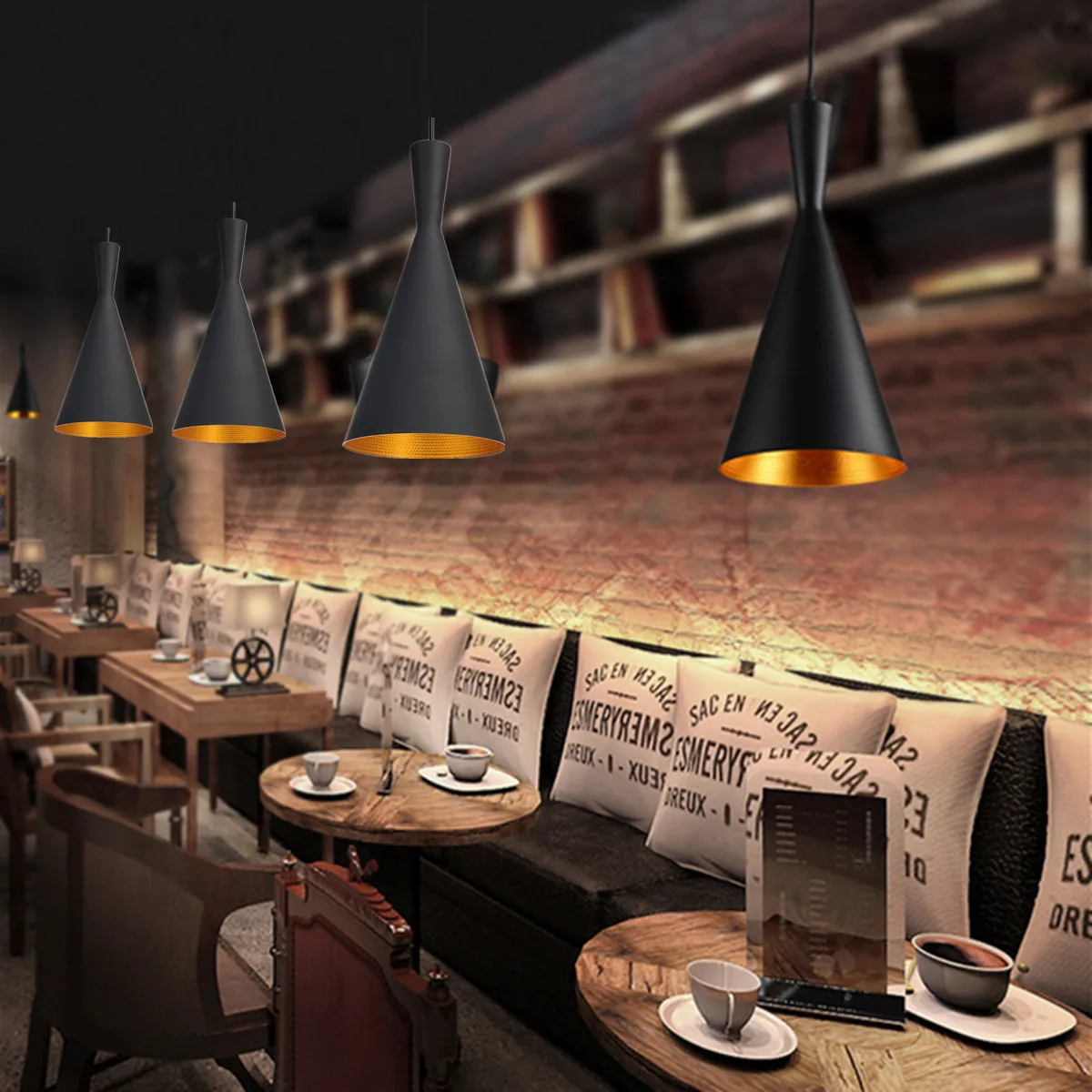 Современная люстра в стиле ретро подвесной потолочный светильник бар столовая кухня абажур лампа оттенки Железный с одним плафоном лампа AC100-240V
