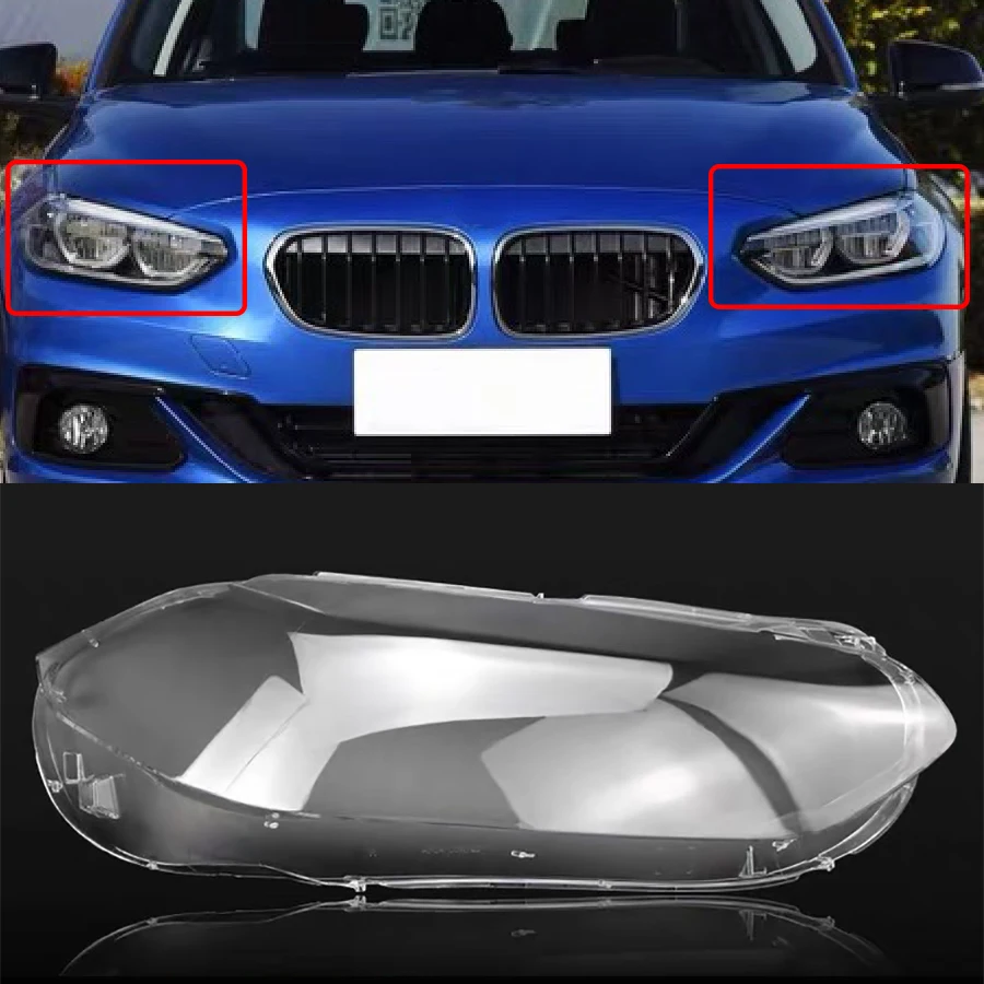 

1Pc Car Clear Head Lamp Glass Lampshade Lens Housing Headlight Transparent Shell For BMW 1 Series E87 F20 116i/118i/120i F52