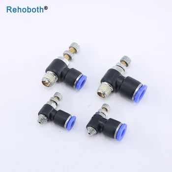 

Adjustable Air Speed Flow Controller Pneumatic Throttle Valve Connector Valve Quick Fitting SL4-M5/SL6-01/SL8-02/SL10-03/SL12-04