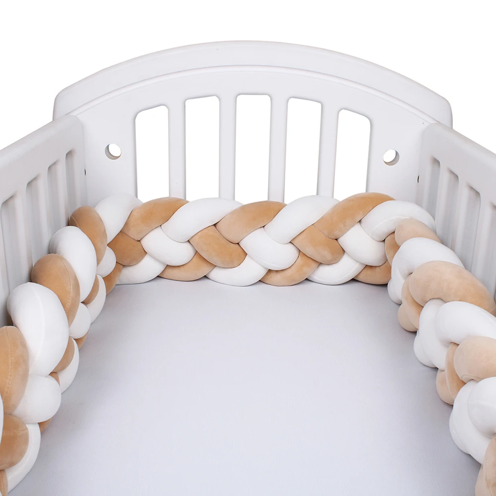 4 Braided 2 2 3 4m Baby Bumper Newborn Crib Pigtail Chambre Bebe Baby Bed Cot Protector Baby Bumper Tour De Lit Bebe Tresse Aliexpress Mother Kids
