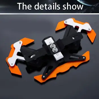 

1CPS Universal Aluminum Alloy License Plate Holder Motorcycle Bracket Frame Car Exterior Accessories