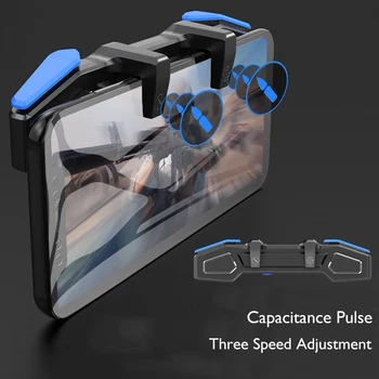 

New Mobile Gaming Controller Capacitance Pulse PUBG Gamepad For Iphone Android Plug and Play Game Trigger Joystick Grip