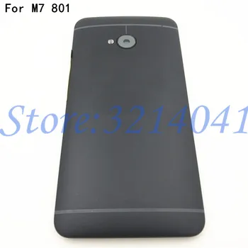 

4.7 inches For HTC One M7 Back Cover Housing Battery Door with Camera Lens +Side keys Replacement 801e Free Delivery
