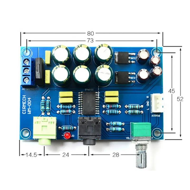 TPA6120 усилитель для наушников плата HIFI TPA6120A2 энтузиаст наушники AMP Amplificador нулевой шум Diy Nnew