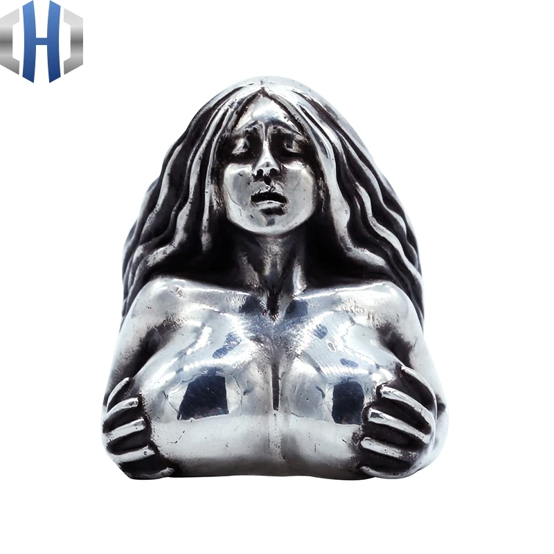 

Original Design 925 Silver Seven Sin Ring Male Personality Couple Ring Desire Forefinger Ring Tide
