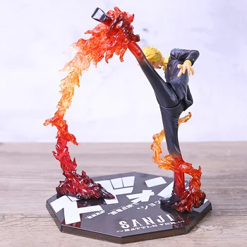 

One Piece Sanji Diable Jambe Ver. PVC Figure Anime Figurals Model Toy Brinquedo