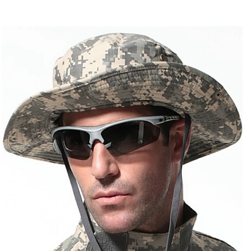 Caps Atacs Tactical Boonie Hat Sunscreen Soldier Cap Camouflage