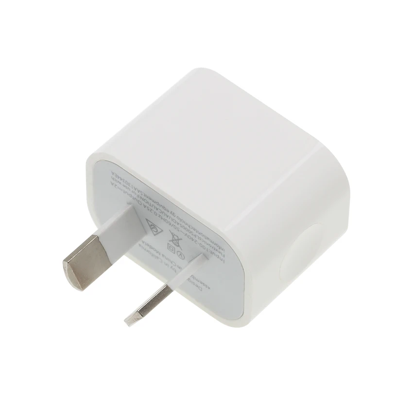 50 шт. AU USB Мощность адаптер 5В 2A Австралия, Новая Зеландия, штепсельная вилка австралийского стандарта стены Зарядное устройство для iPhone для Samsung смартфон с одним портом USB