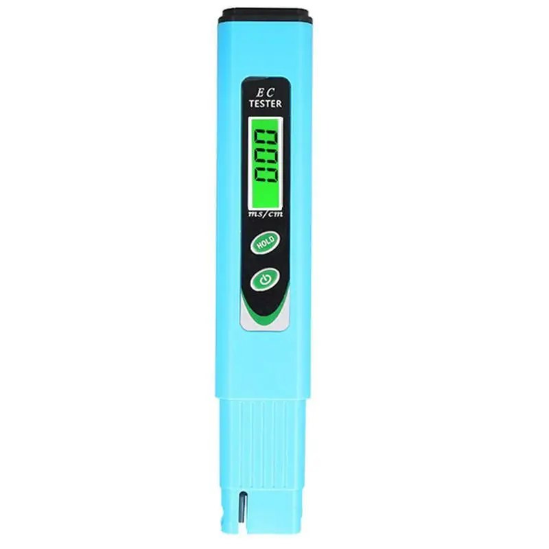 Digital Hydroponics EC Meter Tester 19.99 ms/cm Water Quality Electrical Conductivity Aquarium
