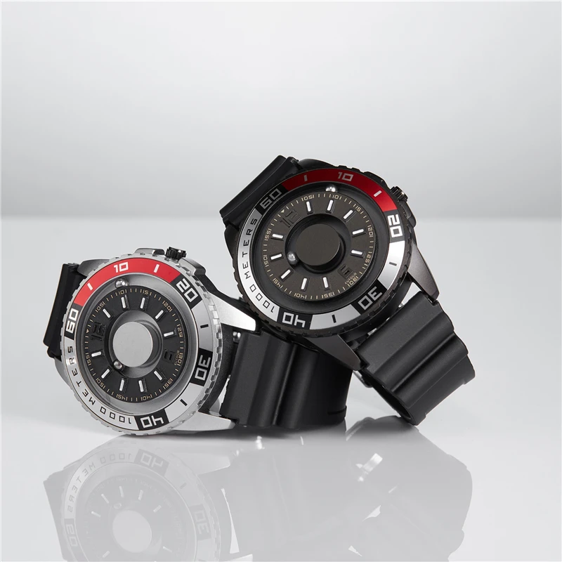EUTOUR New innovative magnetic metal multi-function men's watch fashion sports quartz watch simple strap pilot EUTOUR New innovative magnetic metal multi-function men's watch fashion sports quartz watch simple strap pilot
