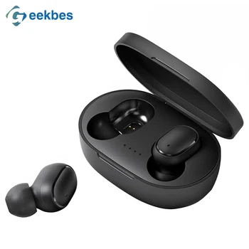 

TWS Bluetooth Earphone IPX4 Waterproof Button Control Wireless Headphone with Charging Box HIFI Mini Earbuds for Redmi Airdots