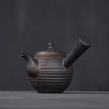 

TANGPIN JAPANESE CERAMIC KYUSU TEAPOT CHINESE TEA POT DRINKWARE 240ML