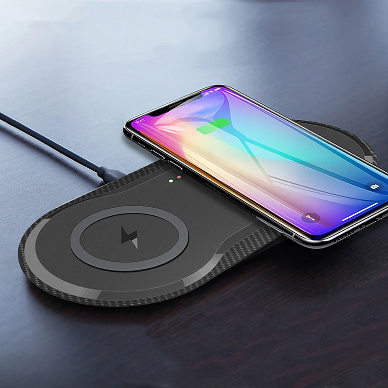20 Вт Qi Беспроводное зарядное устройство для iPhone 11 XS XR X 8 AirPods 10 двойная быстрая