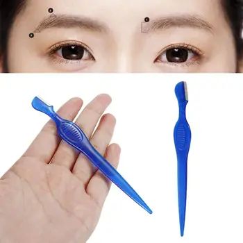 

Face Hair Removal Safety Straight Epilator Random Color Portable Sharp Painless Instant Eyebrow Razor Trimmer Shaping Tools