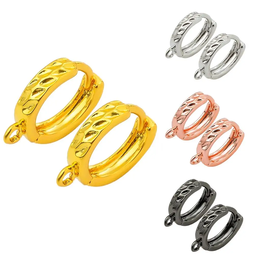 

Minghuang 2020 fashion earrings drop-shaped four-color copper ear hooks, DIY handmade earrings used in festive parties