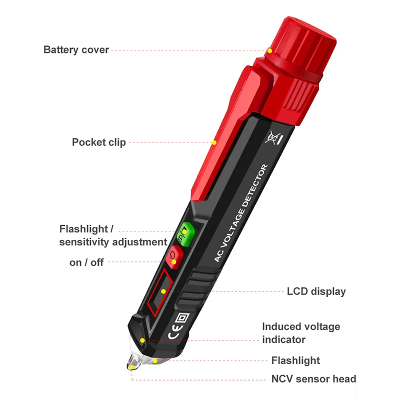 Бесконтактные детекторы напряжения переменного тока Interlligent тест ручка