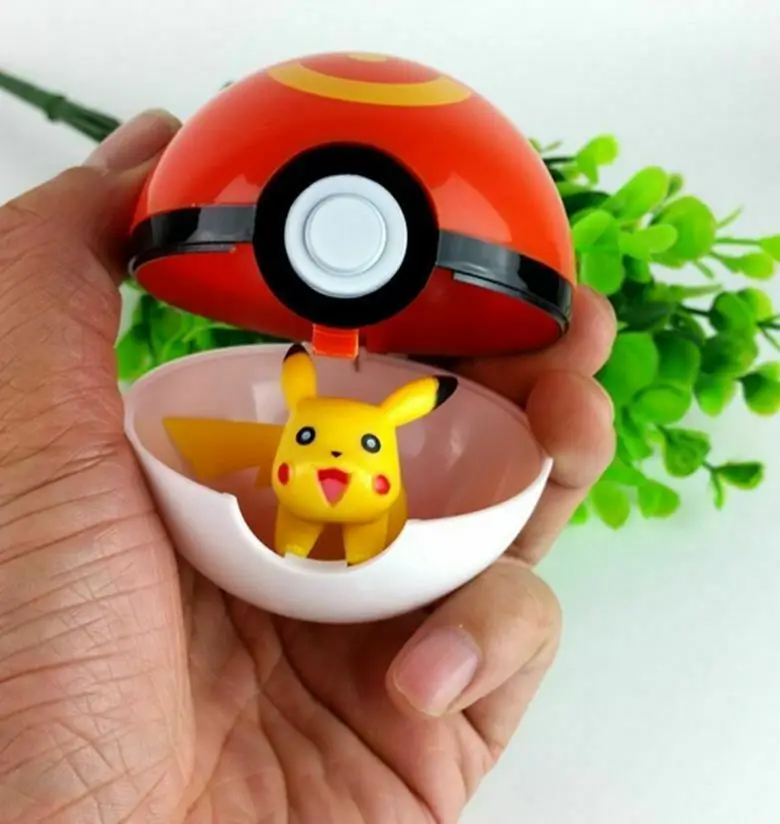 Pokemon покебол PIKACHU Косплей поп-ап Poke Ball новая детская игрушка подарок Креативный 7 см