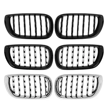 

Front Kidney Grill Grilles Simplicity ABS Meteor Electroplating Durable for BMW 3 Series E46 Touring Saloon 4 Door 2002-2005