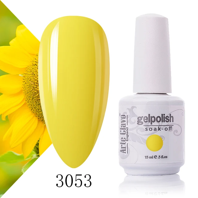 Arte Clavo 131 Colors Gel Polish Nail Gel Varnish Paint Semi Permanent Nails Art Gel Nail Polish For Manicure Top Coat Base Coat 3053