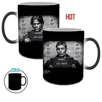 

Drop Shipping 1Pcs New 350ml Supernatural Color Changing Magic Mug Creative Ceramic Coffee Milk Cup Gift for Children Friends