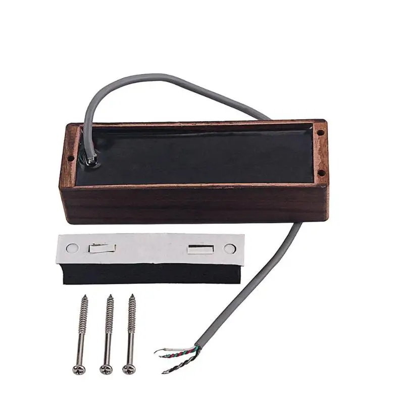 

Musical Pickup Instruments Accessories Practical Rosewood Seal Up 4-core Wire 5 Strings Bass Guitar Bridge Amplifier