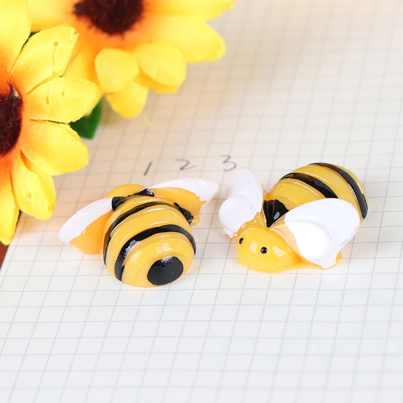 10pcs Flat Back Resin Cabochon Animal Bee DIY Flatback Scrapbooking Accessories Embellishment Decoration Craft Making 20mm