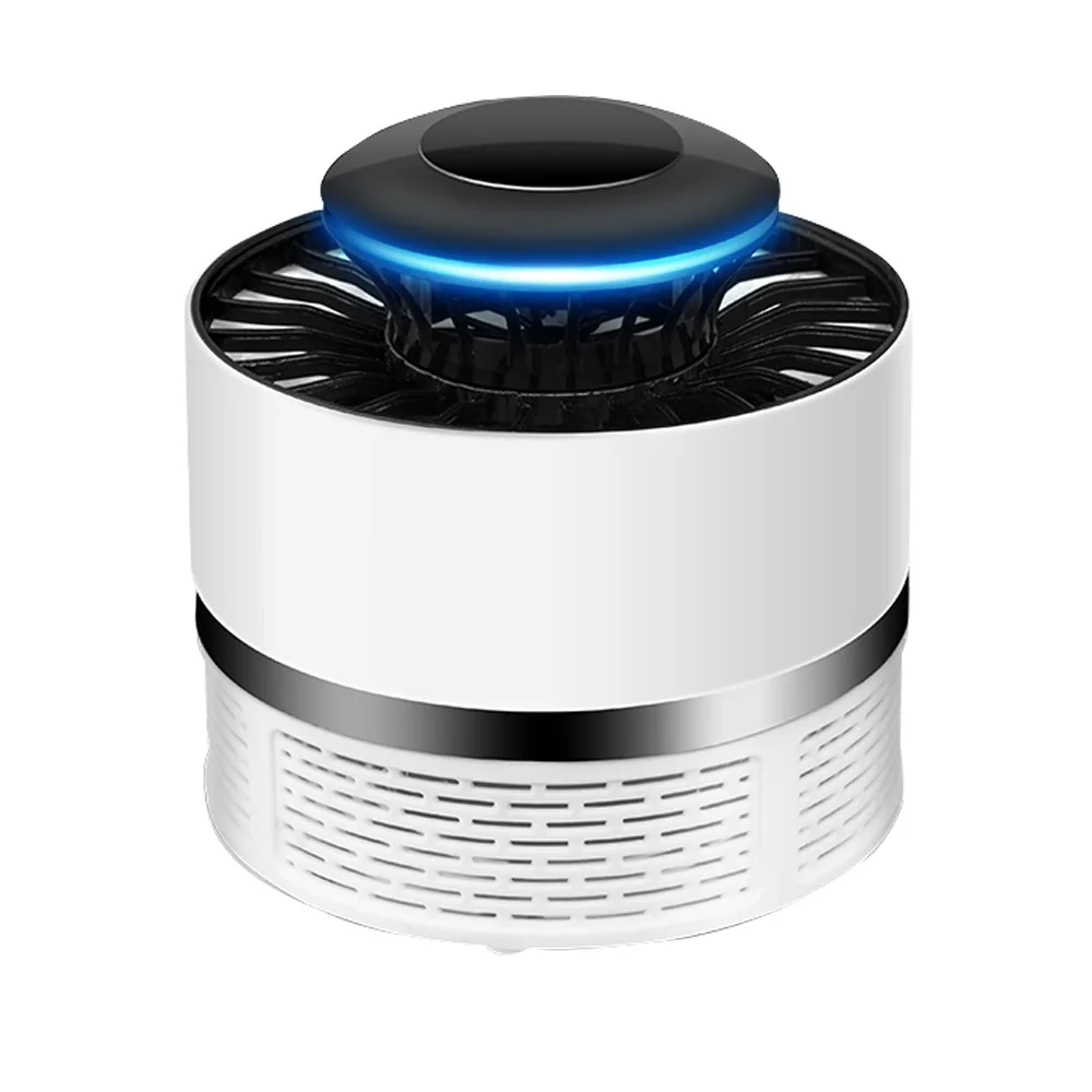 Белый USB разъем отпугиватель насекомых электрическая лампа-убийца комаров против насекомых лампа-ловушка для насекомых для дома и офиса для борьбы с вредителями - Цвет: Белый
