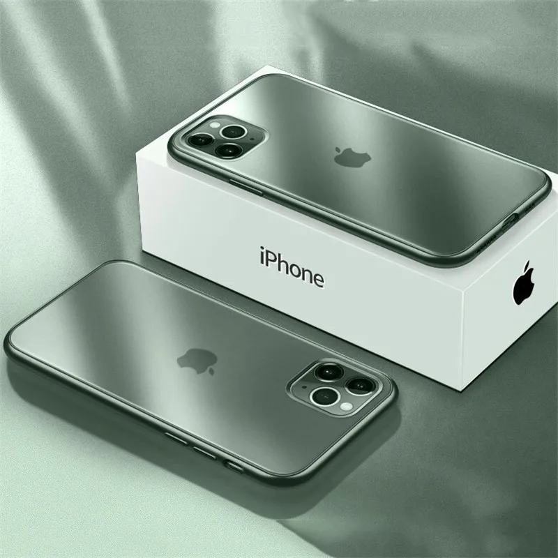 Чехол для телефона iPhone 11 Pro X Xr Xs Max матовый мягкий Ультратонкий силиконовый чехол из ТПУ 6 6S 7 8 Plus iPhone11|Бамперы|