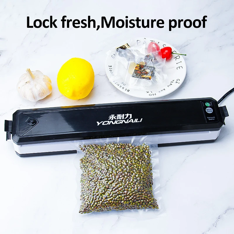 Electric Vacuum Sealer Packaging Machine Home Kitchen Including 10pcs Food Saver Bags Commercial Vacuum Food Sealing Dropship